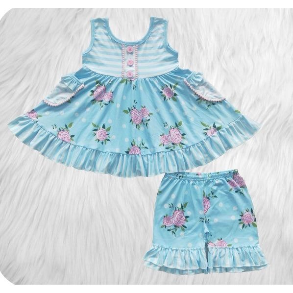 Blue floral Set