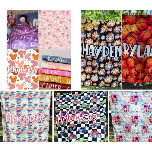 Personalized Name Blankets
