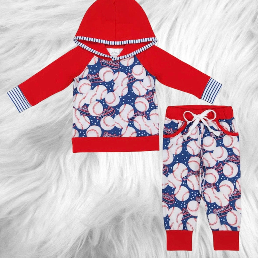 Baseball hoodie set