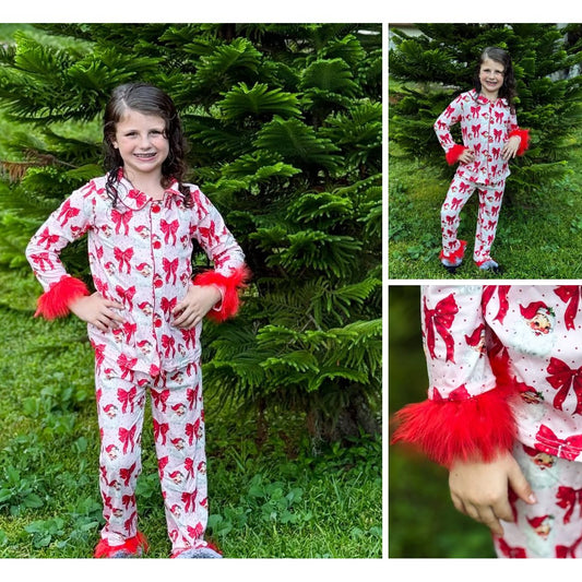 Christmas Mommy & Me Fur pjs