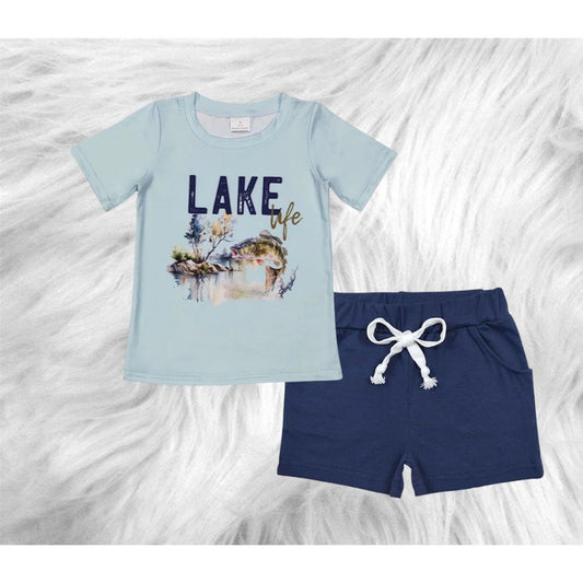 Lake life shorts set