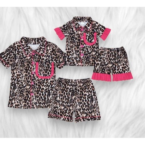 Mommy & Me leopard pjs