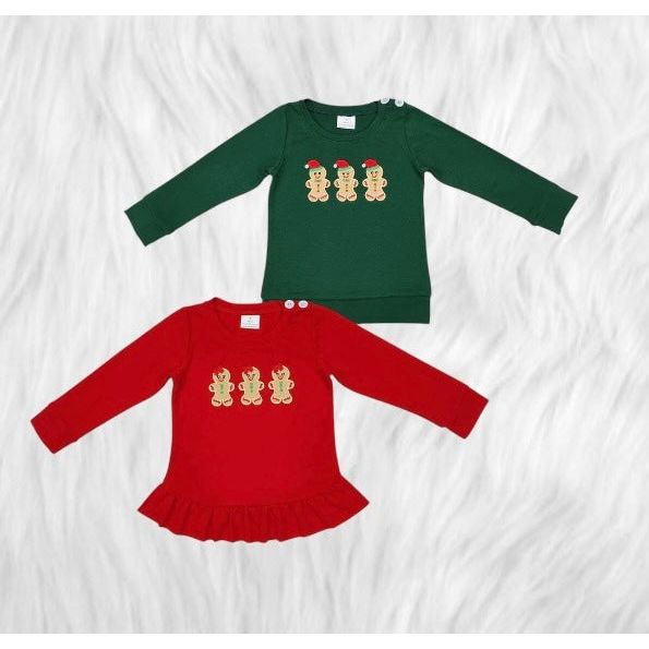 Gingerbread sibling shirts