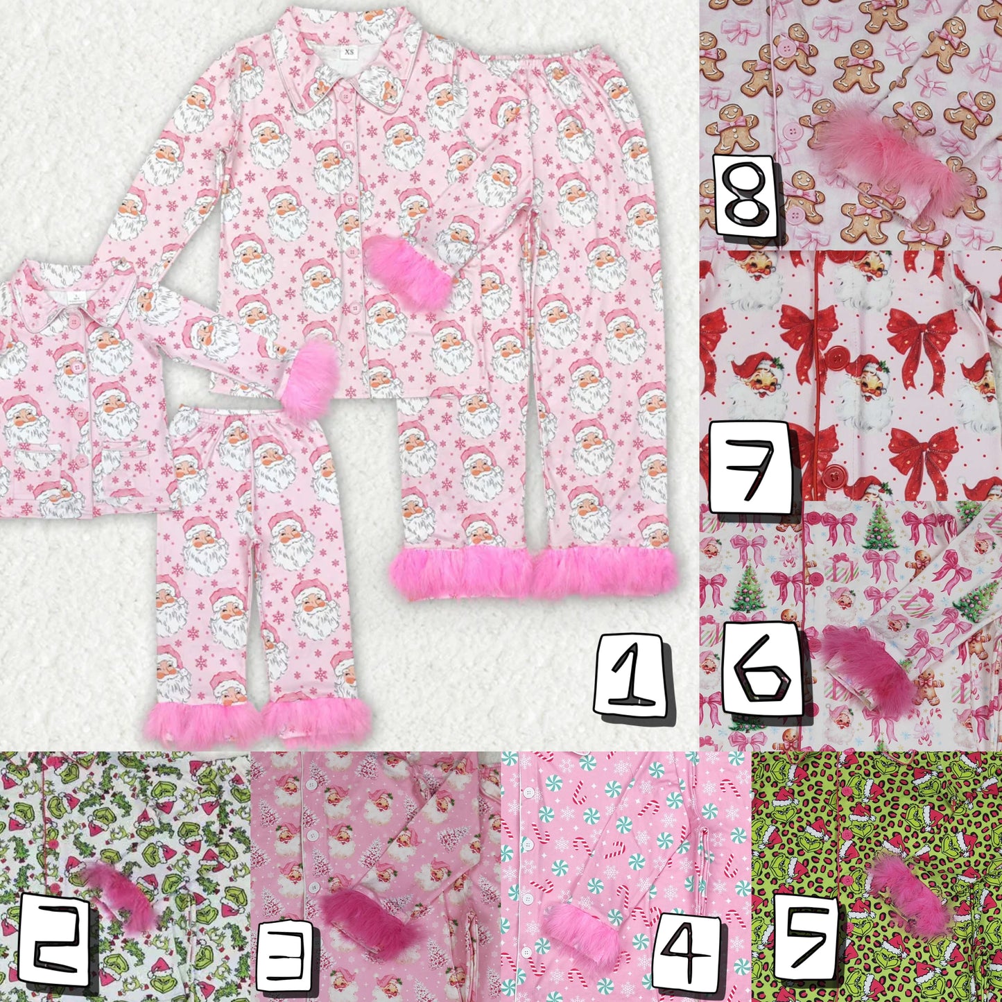 Christmas Mommy & Me Fur pjs