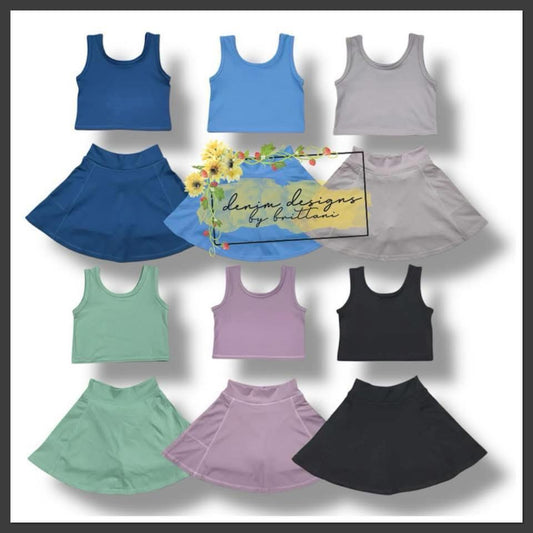 Athletic skorts sets