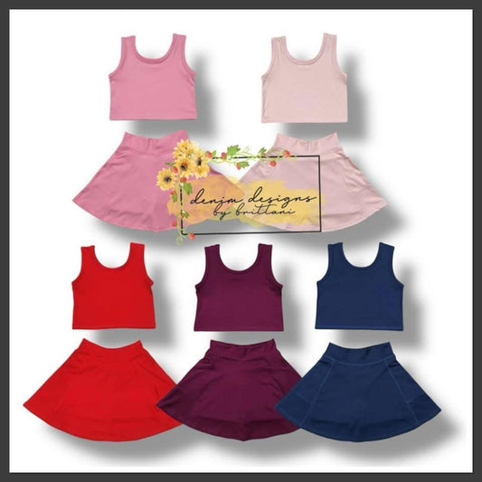 Athletic skorts sets
