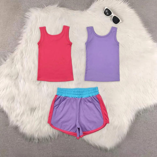 Pink/purple running set