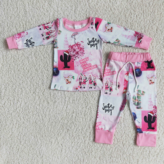 Santa baby jogger set