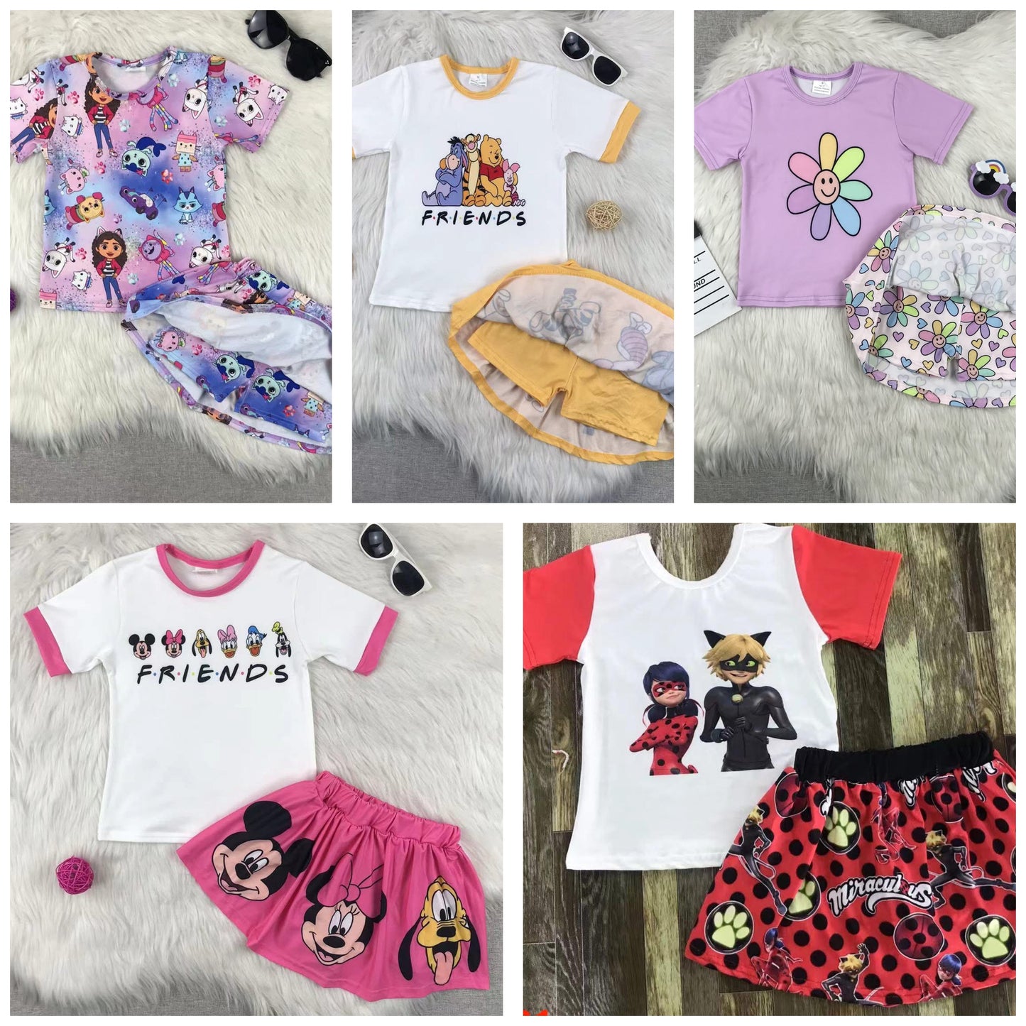 Character skort sets