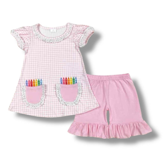 B2S pink crayons