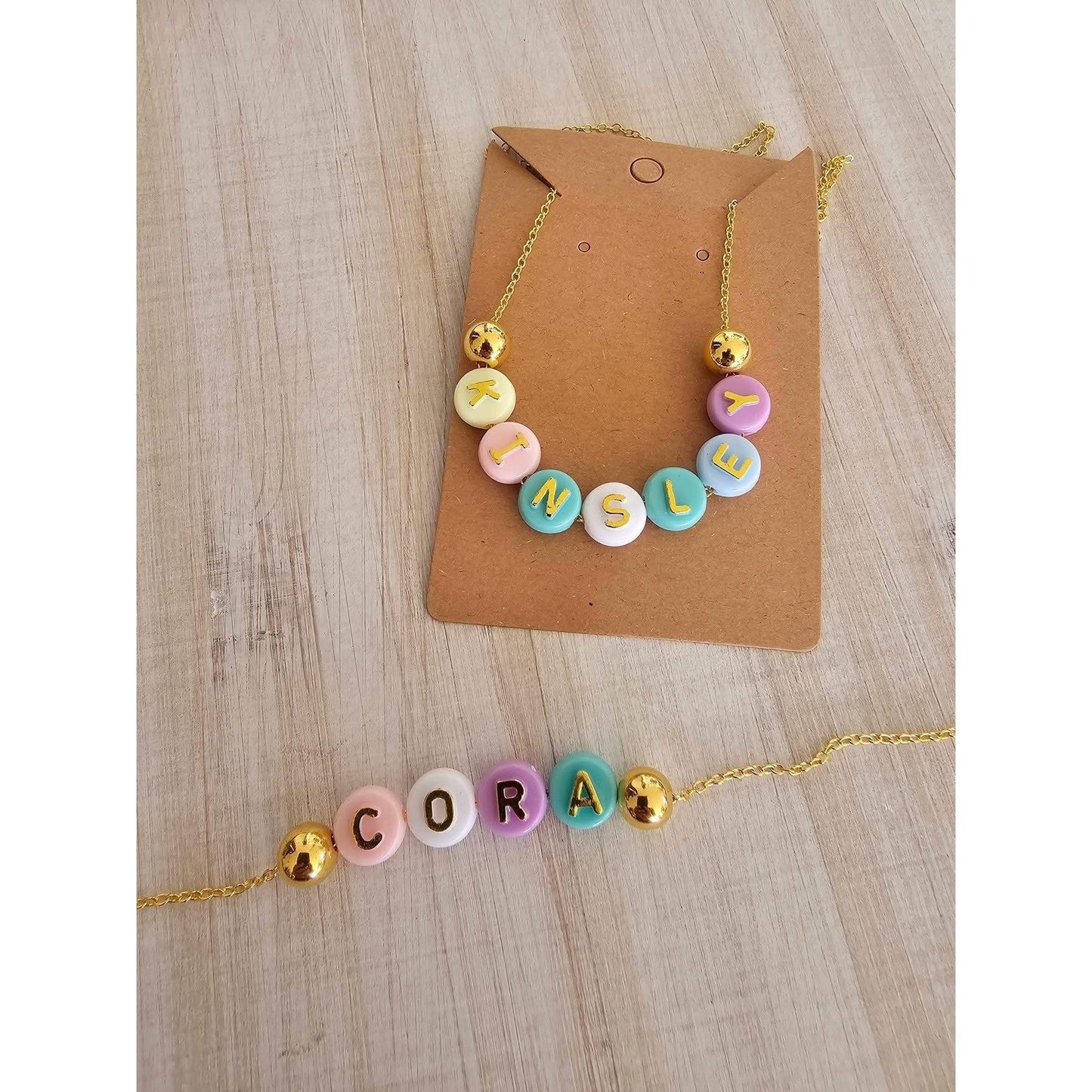 Pastel Personalized Necklaces