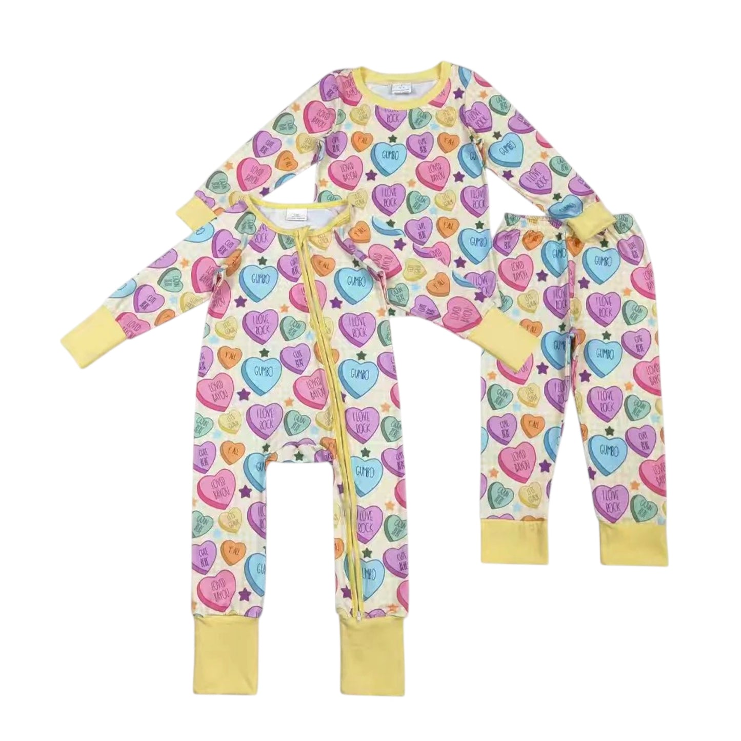 Candy heart pjs
