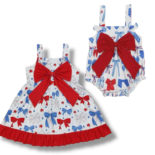 RWB bow sibling set