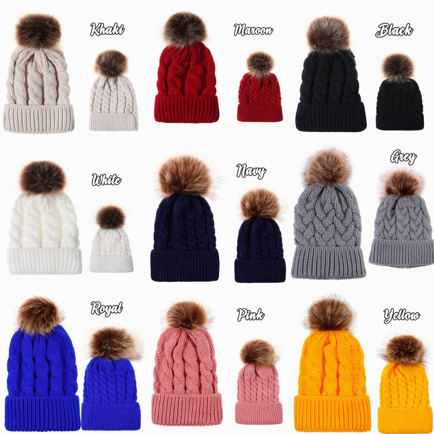 Personalized Pom Beanies