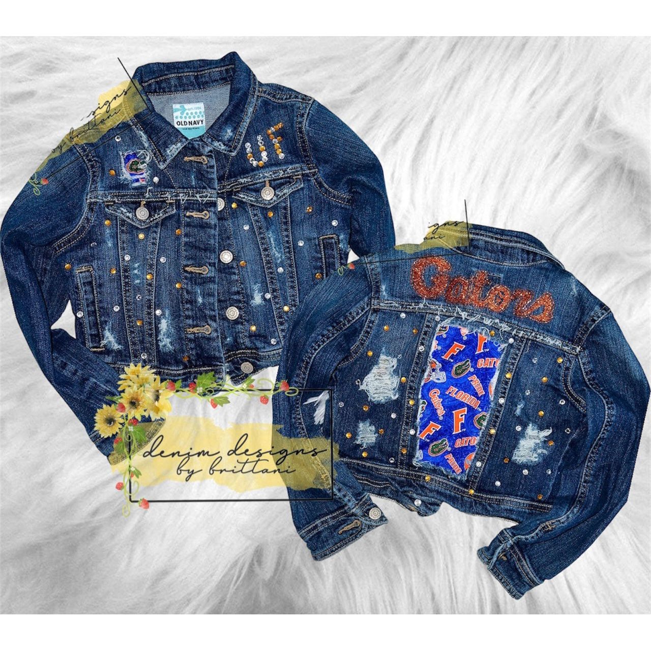 CUSTOM Denim Football Jackets