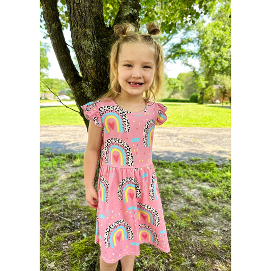 Leopard rainbow Dress
