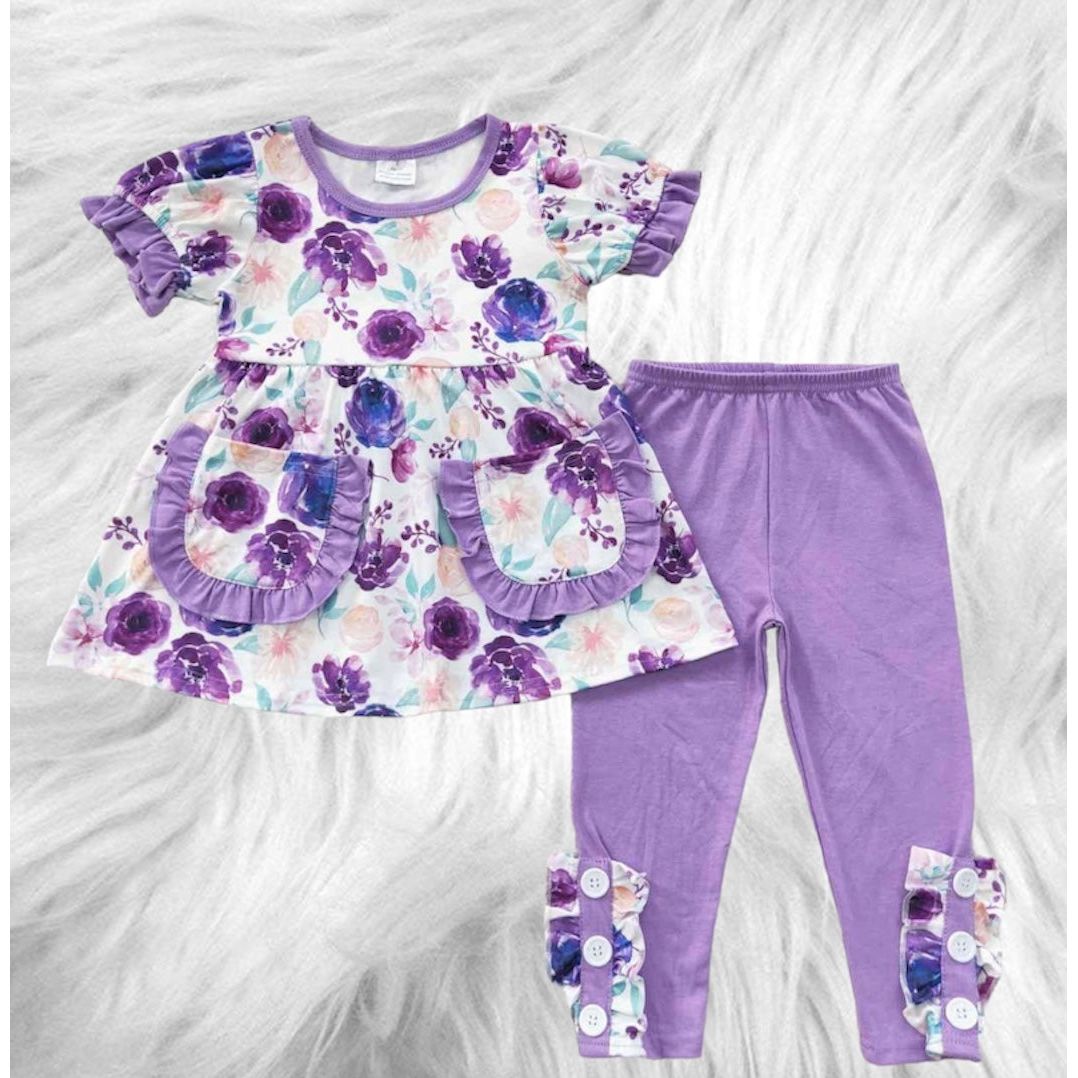 Purple floral Set