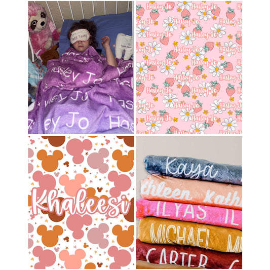 Personalized Name Blankets